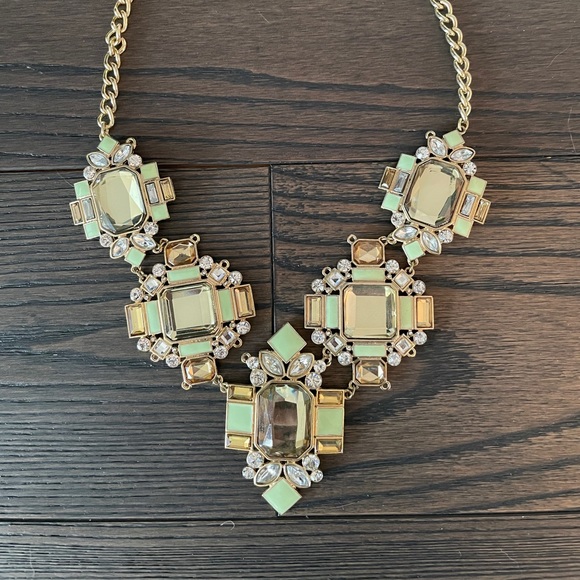 Teal Crystal Necklace - Picture 2 of 2